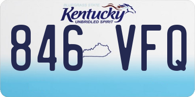 KY license plate 846VFQ