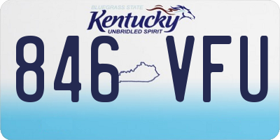 KY license plate 846VFU