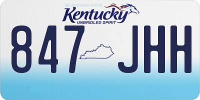 KY license plate 847JHH