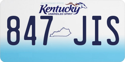 KY license plate 847JIS