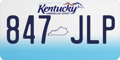 KY license plate 847JLP