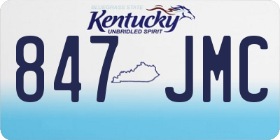 KY license plate 847JMC