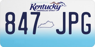 KY license plate 847JPG