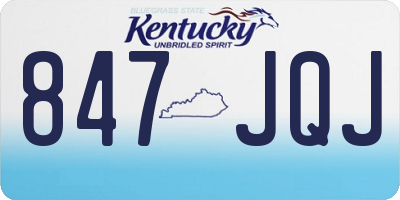KY license plate 847JQJ