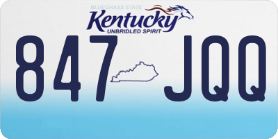 KY license plate 847JQQ