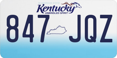 KY license plate 847JQZ