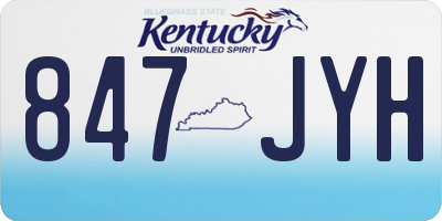KY license plate 847JYH