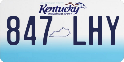 KY license plate 847LHY