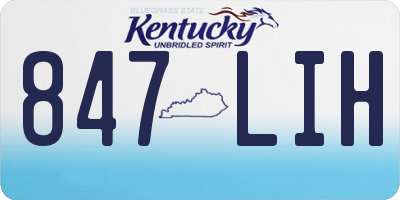 KY license plate 847LIH