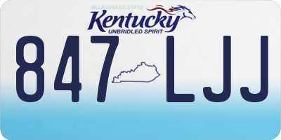 KY license plate 847LJJ