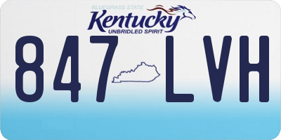 KY license plate 847LVH