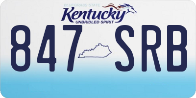 KY license plate 847SRB