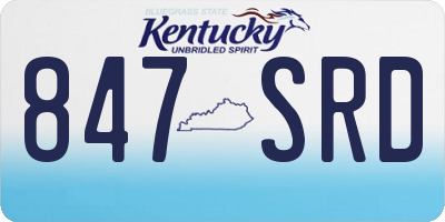 KY license plate 847SRD