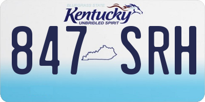 KY license plate 847SRH