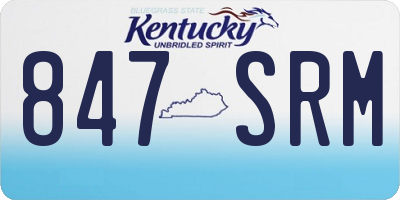 KY license plate 847SRM