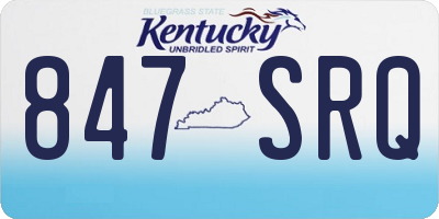 KY license plate 847SRQ