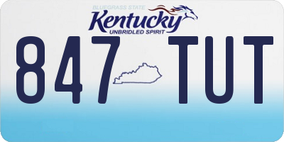 KY license plate 847TUT