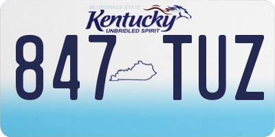 KY license plate 847TUZ