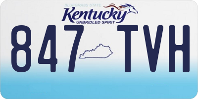 KY license plate 847TVH