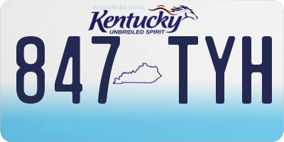 KY license plate 847TYH