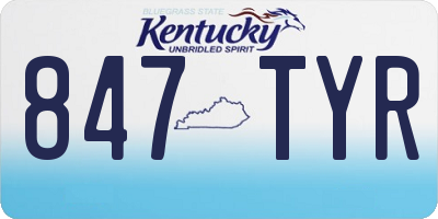 KY license plate 847TYR