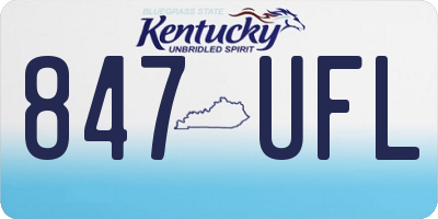 KY license plate 847UFL