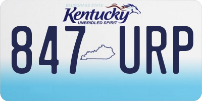 KY license plate 847URP