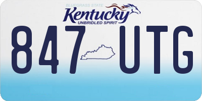 KY license plate 847UTG