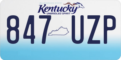KY license plate 847UZP