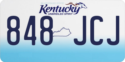 KY license plate 848JCJ