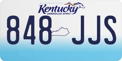 KY license plate 848JJS