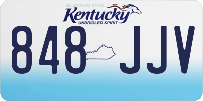 KY license plate 848JJV