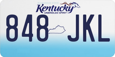 KY license plate 848JKL