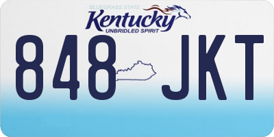 KY license plate 848JKT
