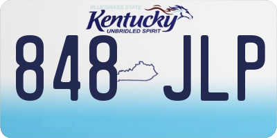 KY license plate 848JLP