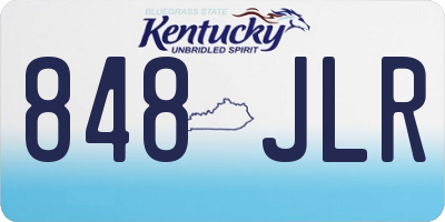 KY license plate 848JLR