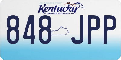 KY license plate 848JPP
