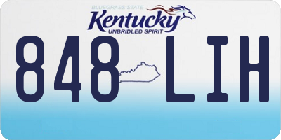 KY license plate 848LIH