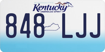 KY license plate 848LJJ