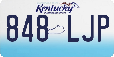 KY license plate 848LJP