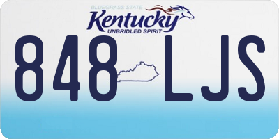 KY license plate 848LJS