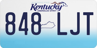 KY license plate 848LJT