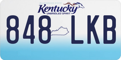 KY license plate 848LKB