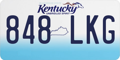 KY license plate 848LKG