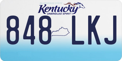 KY license plate 848LKJ