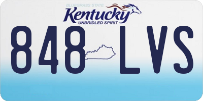 KY license plate 848LVS