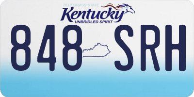 KY license plate 848SRH