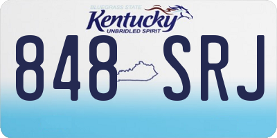 KY license plate 848SRJ