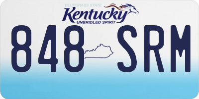 KY license plate 848SRM
