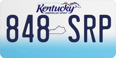 KY license plate 848SRP